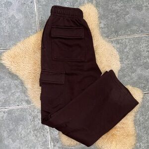Brown Garage Cargo sweatpants